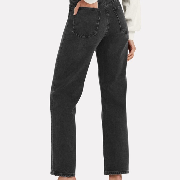 Anine Bing Denim - Anine Bing charcoal straight leg jeans